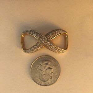 14k gold diamond slide
